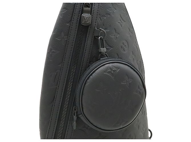 Bolso bandolera Louis Vuitton Black Monogram Shadow Duo Negro - vista 5