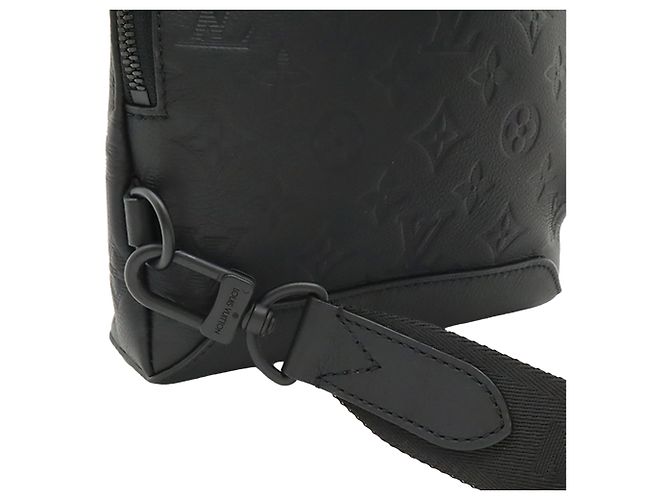 Bolso bandolera Louis Vuitton Black Monogram Shadow Duo Negro - vista 8