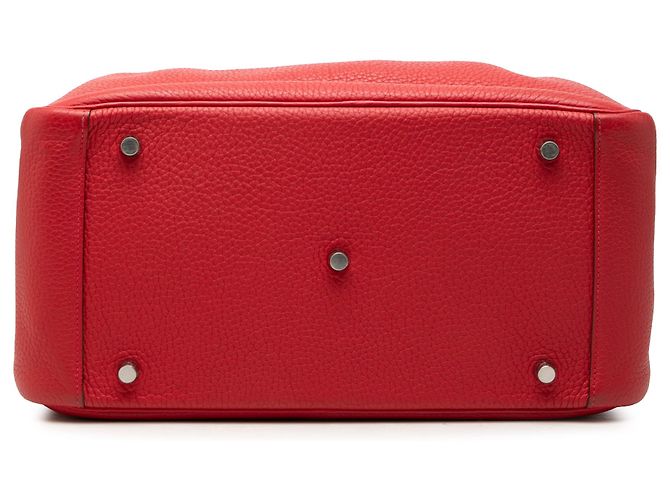 Hermès Red Clemence Lindy 34 Rosso - vista 3