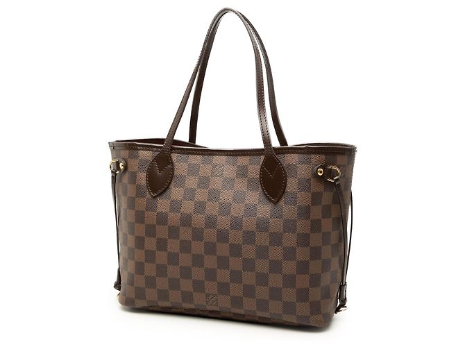 Louis Vuitton Marrone Damier Ebene Neverfull PM - vista 2