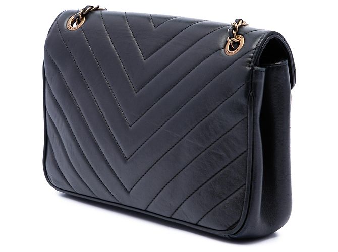 Chanel Black CC Quilted Lambskin Pyramid Flap Nero - vista 2