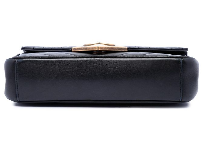 Chanel Black CC Quilted Lambskin Pyramid Flap Nero - vista 3