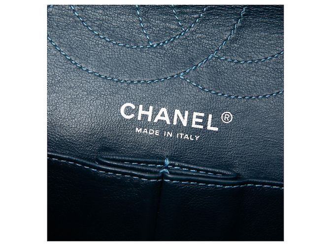 Chanel Green Quilted Patent Reissue 2.55 Double Flap 226 Verde Verde scuro - vista 5