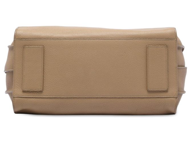 Borsa Saint Laurent Sac De Jour in pelle di vitello granulata piccola marrone Marrone chiaro - vista 3