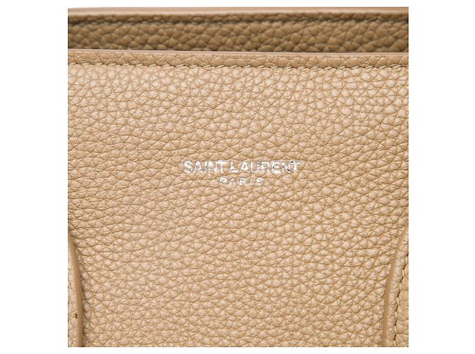 Borsa Saint Laurent Sac De Jour in pelle di vitello granulata piccola marrone Marrone chiaro - vista 5