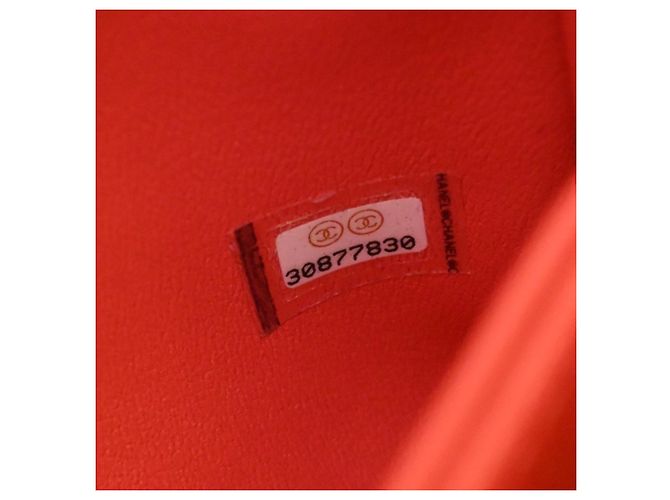 Borsa Chanel Orange Mini Caviar Coco Top Handle Rosso Arancione - vista 5