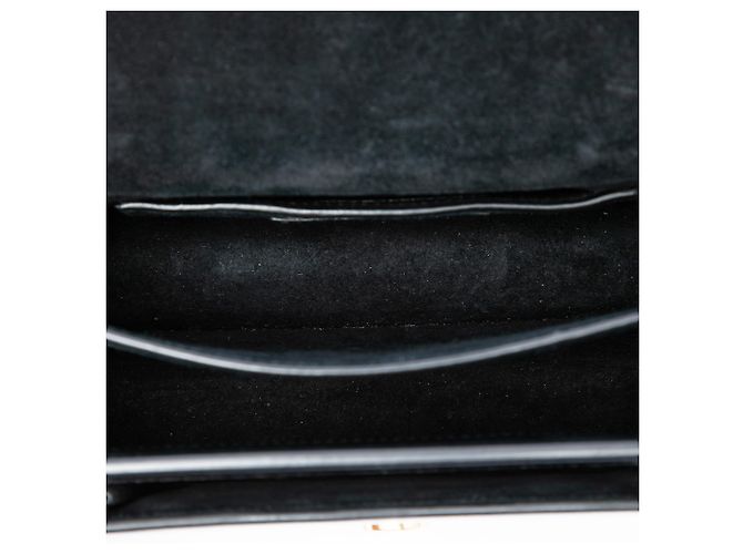 Borsa a tracolla Saint Laurent Black Small Patent Monogram Sunset Nero - vista 4
