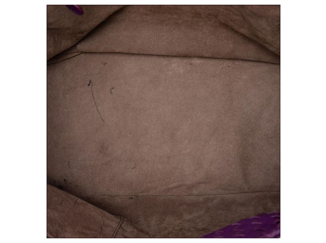 Bottega Veneta Borsa Tote Cesta in nappa Intrecciato viola Medium - vista 4