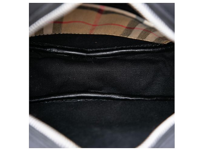 Burberry Beige Cartoon House Check Bolso bandolera redondo - vista 4