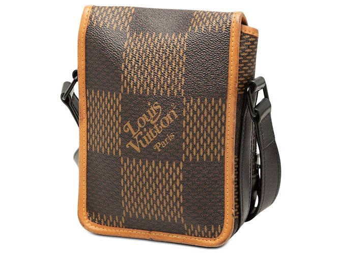 Louis Vuitton Marrone Nigo Giant Damier Ebene Monogram Nano Amazone - vista 2
