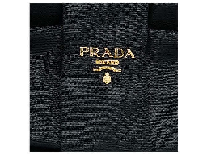 Tote Prada Black Tessuto Fiocco Bow Nero - vista 5