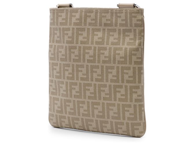 Fendi Beige Zucca Spalmati Crossbody - vista 2