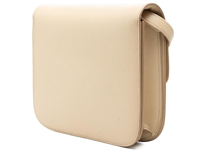 Céline Celine Beige Medium Calfskin Classic Box - vista 2