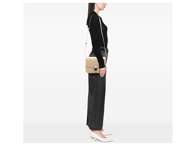 Céline Celine Beige Medium Calfskin Classic Box - vista 7