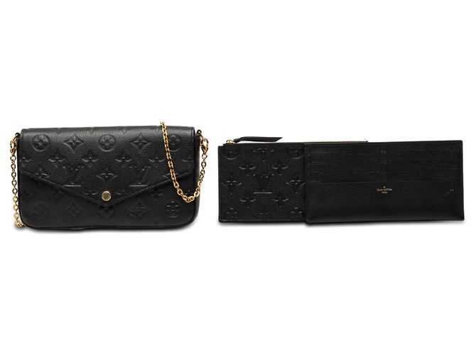 Pochette Félicie Louis Vuitton Pochette Felicie in pelle Monogram Empreinte nera - vista 7