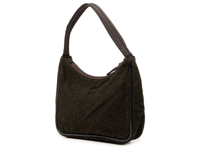 Borsa in lana Prada Brown Sports Line Marrone Cachi - vista 2