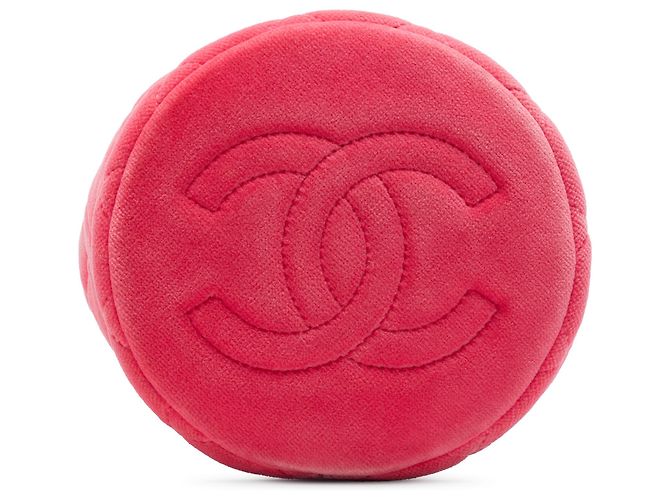 Bolsa Bucket Chanel Pink Mini Velvet Crystal Pearl Crush Rosa - vista 3