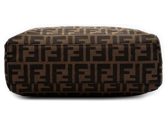 Fendi Tote aus braunem Zucca-Canvas - Ansicht 3