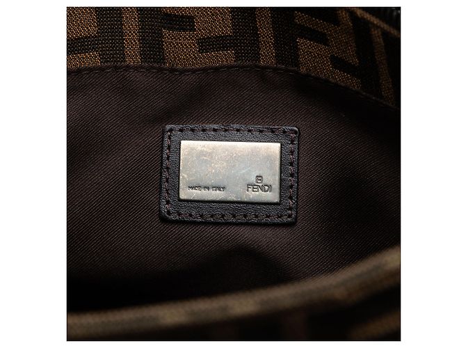 Fendi Tote aus braunem Zucca-Canvas - Ansicht 5