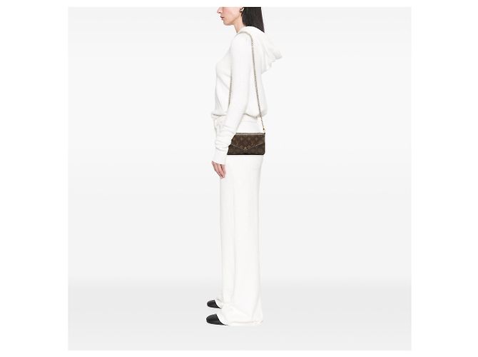 Louis Vuitton Pochette Felicie Marrone Monogram - vista 7