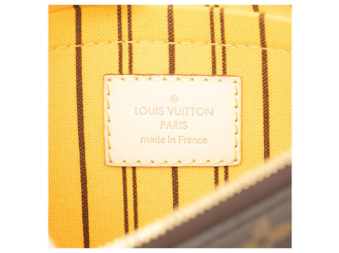 Pochette Louis Vuitton Brown Monogram Neverfull MM Marrone - vista 6