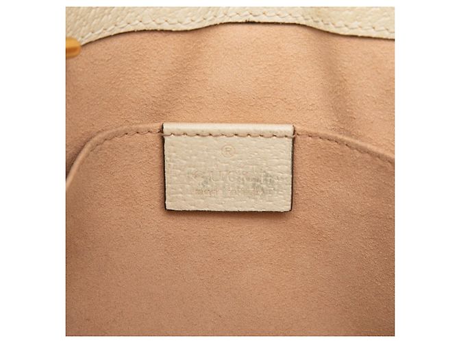 Tote Gucci Beige Small GG Supreme Flora Padlock - vista 5