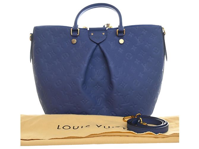 Louis Vuitton Blue Monogram Empreinte Mazarine MM - vista 13