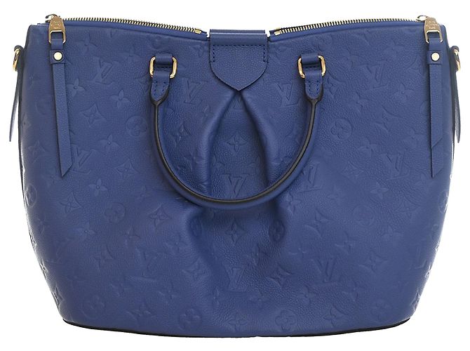 Louis Vuitton Blue Monogram Empreinte Mazarine MM - vista 4