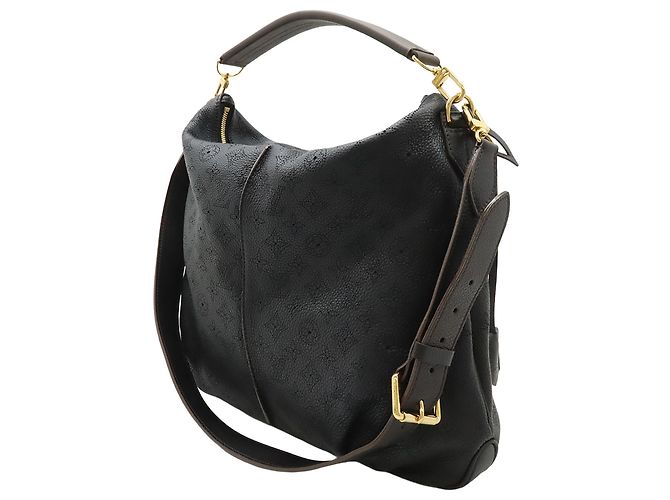 Louis Vuitton Black Monogram Mahina Selene MM Schwarz - Ansicht 2
