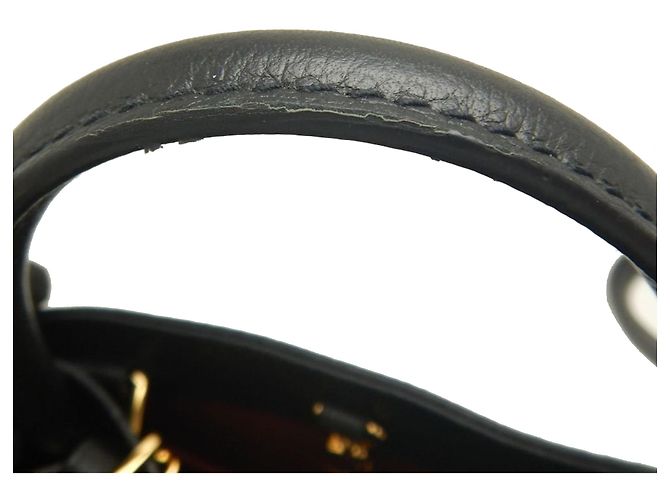 Louis Vuitton Black Bicolor Monogram Empreinte Giant Montaigne BB Nero - vista 16