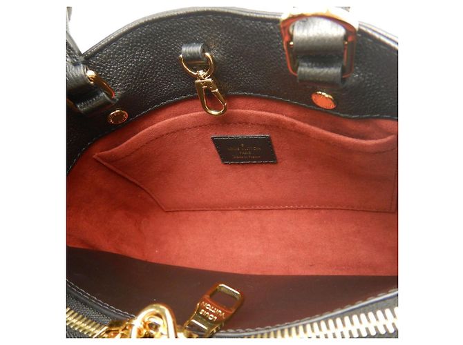 Louis Vuitton Black Bicolor Monogram Empreinte Giant Montaigne BB Nero - vista 4