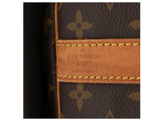 Louis Vuitton Marrone Monogram Keepall Bandouliere 60 - vista 5
