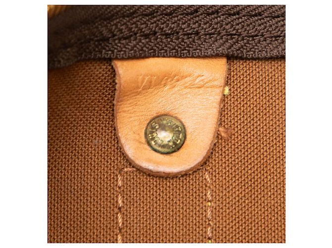 Louis Vuitton Marrone Monogram Keepall Bandouliere 60 - vista 6