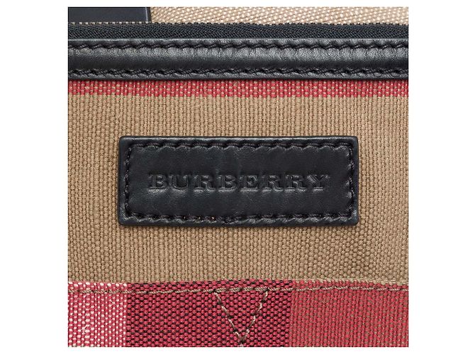 Burberry Sac Tottenham Brit en toile Mega Check marron Marron clair - vue 5