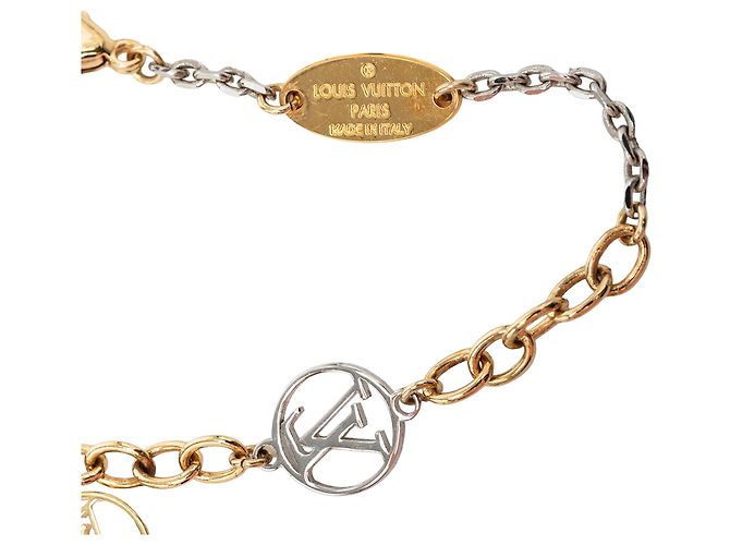 Bracciale Logomania in ottone placcato oro Louis Vuitton D'oro - vista 6