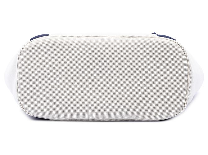 Hermès White Toile Cabriole Nappy Bag Weiß - Ansicht 3