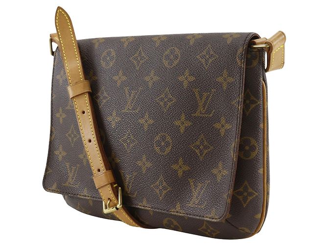 Louis Vuitton Marrone Monogram Musette Tango con Tracolla Corta - vista 2