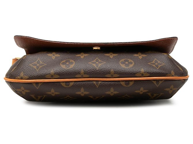 Louis Vuitton Marrone Monogram Musette Tango con tracolla corta - vista 3
