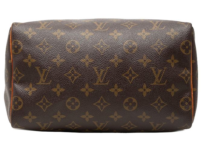 Louis Vuitton Marrone Monogram Speedy 25 - vista 3