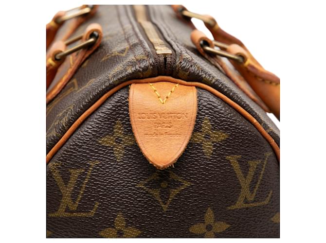 Louis Vuitton Marrone Monogram Speedy 25 - vista 5