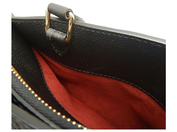 Louis Vuitton Black Monogram Empreinte Giant Petit Palais Nero - vista 10
