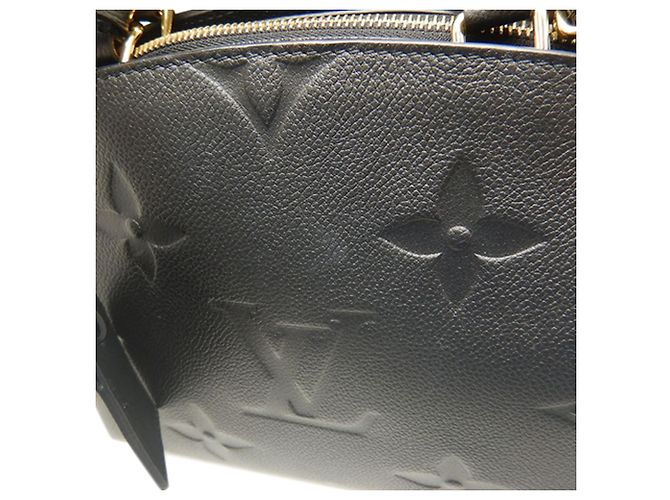 Louis Vuitton Black Monogram Empreinte Giant Petit Palais Nero - vista 14