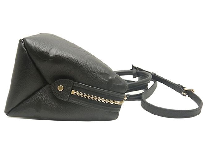 Louis Vuitton Black Monogram Empreinte Giant Petit Palais Nero - vista 3