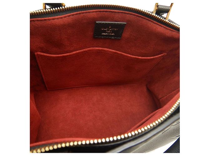 Louis Vuitton Black Monogram Empreinte Giant Petit Palais Nero - vista 5