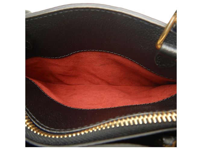 Louis Vuitton Black Monogram Empreinte Giant Petit Palais Nero - vista 9