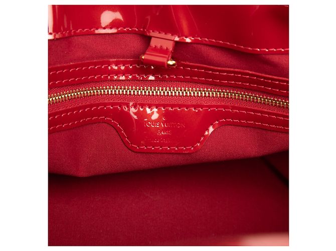 Louis Vuitton Red Monogram Vernis Wilshire PM Rosso - vista 5