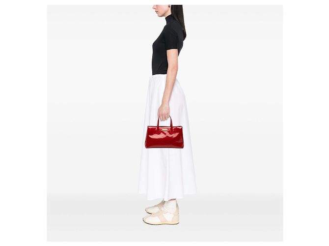 Louis Vuitton Red Monogram Vernis Wilshire PM Rosso - vista 6