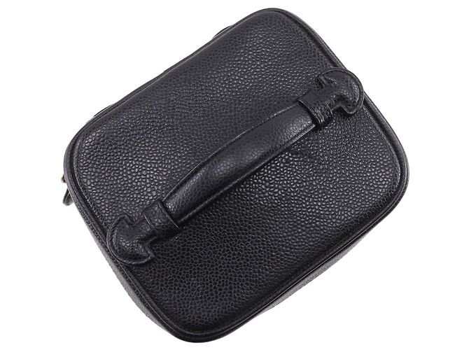 Vanity Beauty case Chanel Black CC Caviar Nero - vista 14