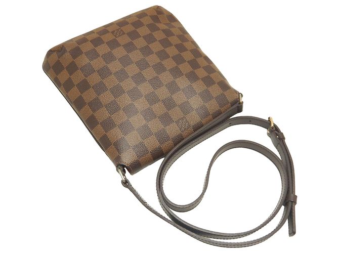Louis Vuitton Marrone Damier Ebene Musette Salsa Long Strap - vista 18