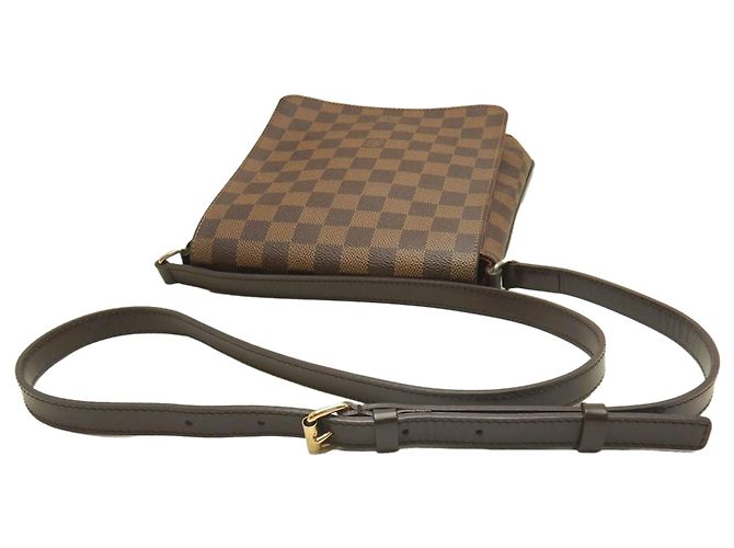 Louis Vuitton Marrone Damier Ebene Musette Salsa Long Strap - vista 20
